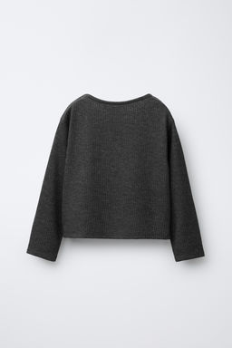 RIBBED STUD T-SHIRT - Zara фото 2
