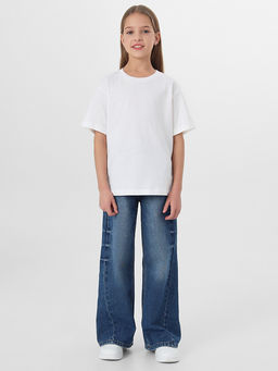 Футболка базовая для девочек белая - Mark formelle фото 4