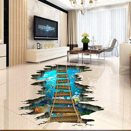 Интерьерная наклейка 3Д TAKE IT EASY «Мост над морем», 90×60 см