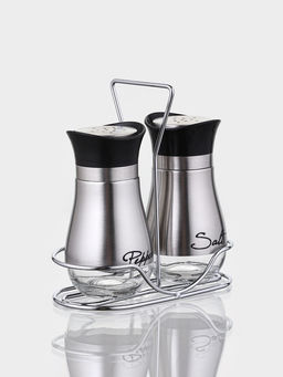 Набор для специй "Сияние.Silver", 2 шт, на подставке