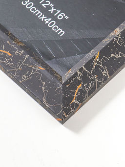 Фоторамка для фото 30×40 см «Гедеон», пластик, чёрный с под золотом, 47×37×2 см