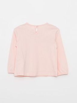 Bisiklet Yaka Uzun Kol Basic K?z Bebek Ti??rt - Waikiki фото 3