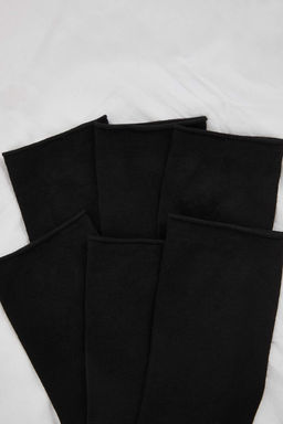 Siyah Premium Bambu Diyabetik Seker Lastiksiz Dikissiz Uzun Soket Corap TMNAW26CO00000