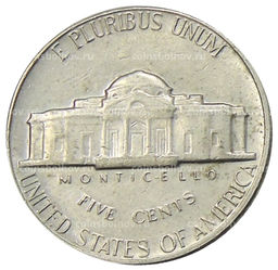 Монета 5 центов 1970 года D США