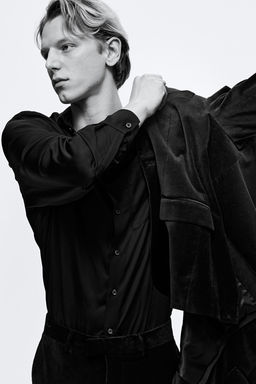 Americana de terciopelo Slim Fit - H&m фото 2