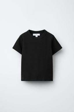CAMISETA LISA INTERLOCK / Negro