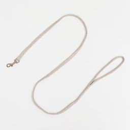 Комплект амуниции Мышка с мягкой шлейкой, поводок 120 х 1 см, ОШ 18-22 см, ОГ 24-30 см, серый - Пижон фото 9