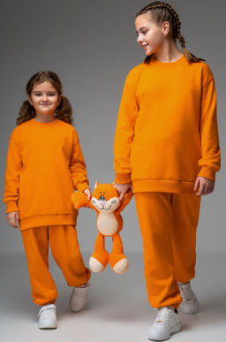 Костюм для девочки оверсайз из футера трехнитки Happyfox - Happy fox фото 10