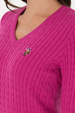 Женщина Fuchsia Basic Sweater Surprise Discount в корзине - U.s. polo assn фото 14