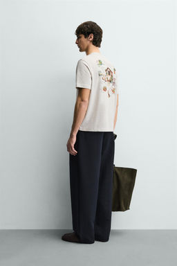 CONTRAST PRINT T-SHIRT - Zara фото 4