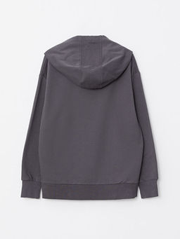 Kap??onlu Batman Bask?l? Uzun Kollu Erkek ?ocuk Sweatshirt - Waikiki фото 3