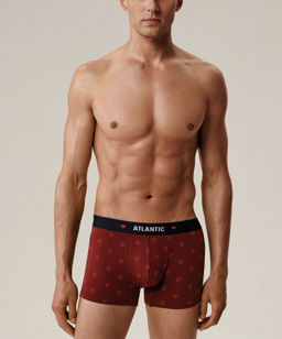 ATLANTIC 2GMH-029 Трусы шорты 3D Love - набор 2 шт. темно-синий + красный фото 3