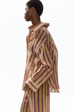 Camisa oversize en mezcla de lyocell - H&m фото 3