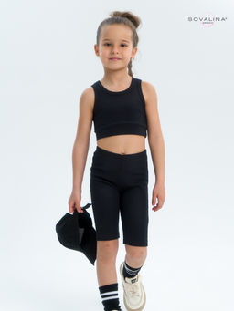 Костюм Тренд лапша черный - Sovalina фото 8