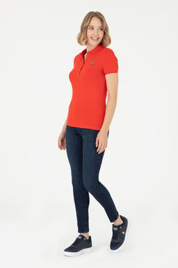 Женская красная футболка Неожиданная скидка в корзине - U.s. polo assn фото 11