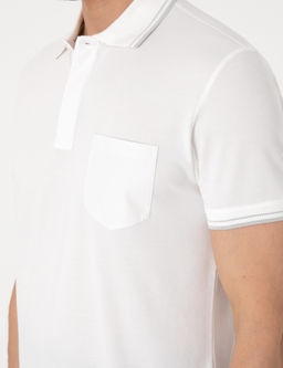 Ekru Ultralight Kuma_ Slim Fit Polo Yaka Ti__rt - Pierre cardin фото 7