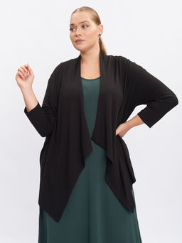 Кардиган без пуговиц KA31807BLK01