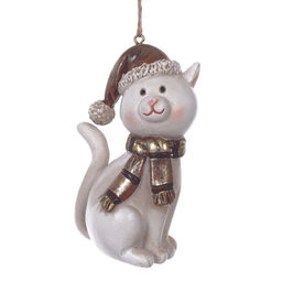 Фигурка декоративная подвесная "Кошка", L5 W4 H9 см, 2в.