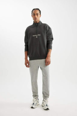 DeFactoFit Shaquille ONeal Толстовка свободного покроя с воротником-стойкой и застежкой-молнией  фото 5