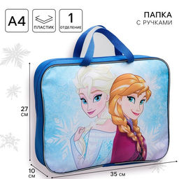 Папка с ручками текстильная А4, 35×27×10 см, «Сестры»
