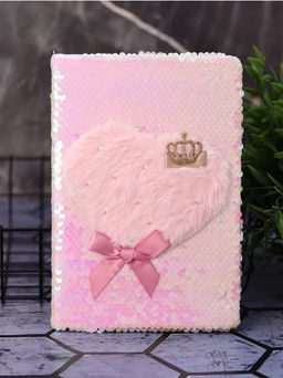 Блокнот плюшевый Rainbow scales, mix, 21,5х14,5 см, плотность 80 гр.