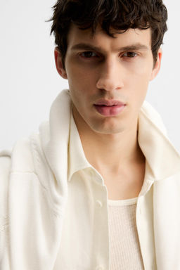 VISCOSE AND JUTE SHIRT - Zara фото 7