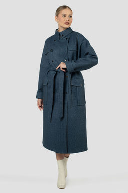 01-12128 Пальто женское демисезонное (пояс)