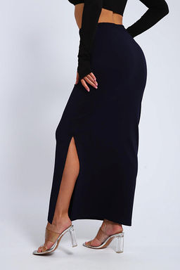 Юбка, футер (01056, черный макси) - Плиона фото 36