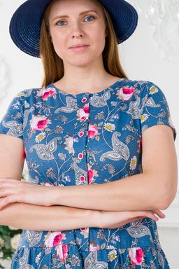 Платье женское из кулирки Кармелита Розы - Амадэль фото 11