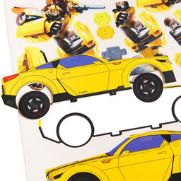 3D конструктор из пенокартона «Трансформеры, Бамблби», 2 листа