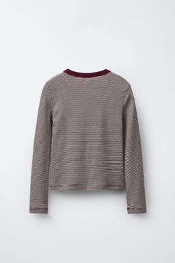 CAMISETA RAYAS / Marr?n - Zara фото 2