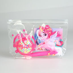 Набор Верь в чудеса, косметичка, расчёска, мелок для волос, 2 резинки, блокнот 10х10 см, 16 л. МИКС - Simaland фото 2