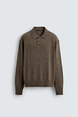 RELAXED FIT KNIT POLO SHIRT - Zara фото 5