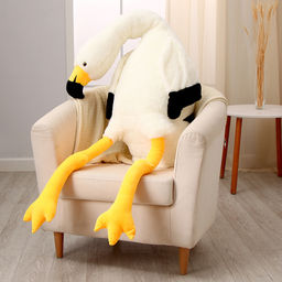 Мягкая игрушка «Фламинго», 190 см, цвет белый