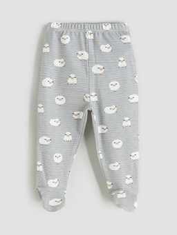 Bisiklet Yaka Bask?l? Erkek Bebek Hastane Seti