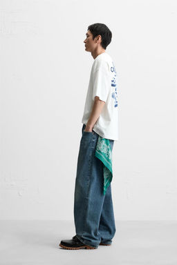 CONTRAST PRINT T-SHIRT - Zara фото 4