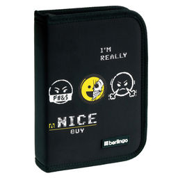 Пенал 1 отд. 200*140мм, с откид. планкой Berlingo "Im really a nice guy" (РК-BP-1202) полиэстер