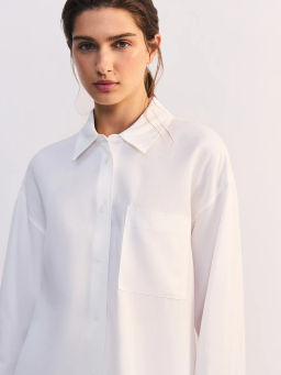 Льняная блуза свободного кроя ZR2605012008-2 / Zarina