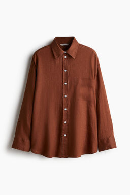 Camisa oversize de lino