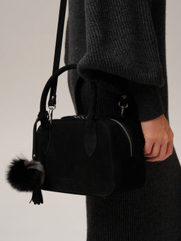 Замшевая сумка Polly DBR 31348 черный фото 9