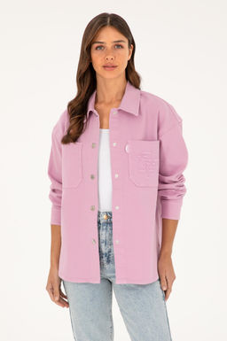U. S. Polo Assn / Женская пудровая джинсовая рубашка