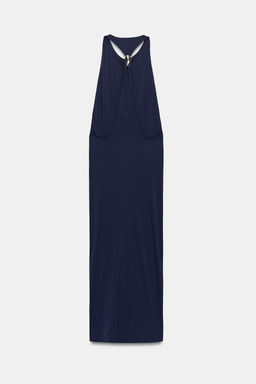 VESTIDO MIDI APLIQUE / Marino oscuro - Zara фото 6