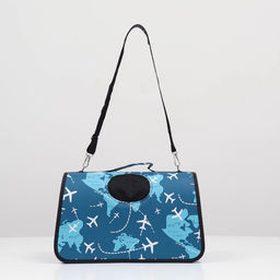 Сумка-переноска каркасная Самолеты, размер M, 40 х 21 х 27 см - Пижон фото 2