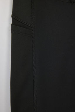 Siyah Dalg?c/Scuba Kumas Bel Baglama Detayl? Tam Boy Orme Spor Tayt THMAW26TY00004 - Trendyolmilla фото 6