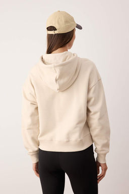 Tas Oversize/Genis Kal?p Kal?n Ici Polarl? Orme Sweatshirt TWOAW26SW00209