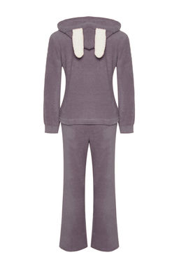 Fume Wellsoft Kapuson Kulak Detayl? K?sl?k Orme Pijama Tak?m? THMAW24PT00030 - Trendyolmilla фото 10