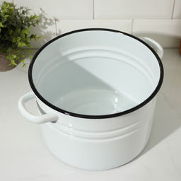 Цена за 2 шт. Кастрюля эмалированная, 8 л, d=25.5 см, с крышкой, без деколи, белая