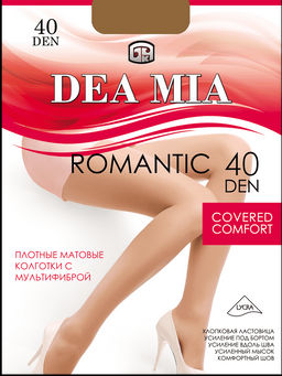 Колготки классические DEA MIA ROMANTIC 40 графит
