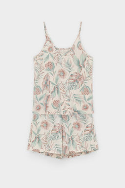 Е 20052/айвори,акварельные тропики пижама жен - Very neat фото 2