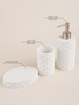 Аксессуары для ванной SL Home, 3 предмета, дозатор, мыльница, стакан